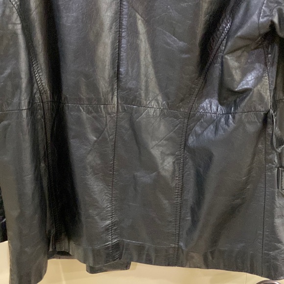 Leather Wrap Style Jacket by Body Exteriors Brand. - Picture 11 of 16